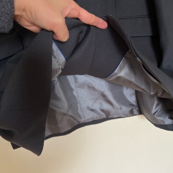 Stacy Adams Gold Mens Gray 44L Suit Sport Coat Formal Career Old Money Business - Picture 16 of 17